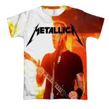 3D футболка Metallica с Джеймсом Хэтфилдом