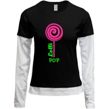 Комбинированный лонгслив lolli pop