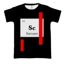 3D футболка Sc Sarcasm как химический элемент
