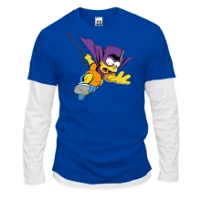 Чоловічий лонгслів Комбі Simpson-Batman