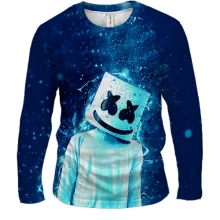 3D футболка с длинными рукавами Marshmello