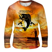 Чоловічий 3D лонгслів Fishing
