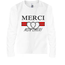 Детский лонгслив Merci mon cheri