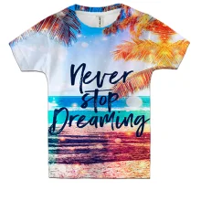 Дитяча 3D футболка Never stop dreaming