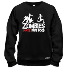 Свитшот Zombies hate fast food