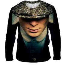 Мужской 3D лонгслив Peaky Blinders (Острые козырьки)