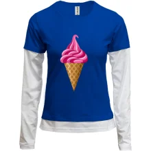 Комбінований лонгслів Pink Ice Cream