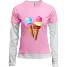Жіночий лонгслів Комбі Sweet Ice Cream