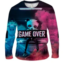 Мужской 3D лонгслив Game over Panda
