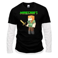 Комбинированный лонгслив Minecraft Алекс