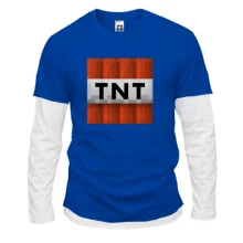 Комбинированный лонгслив Minecraft TNT