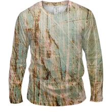 Мужской 3D лонгслив с царапинами на стене