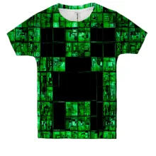 Детская 3D футболка Minecraft - Крипер