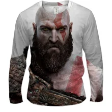 Мужской 3D лонгслив Kratos - God of War