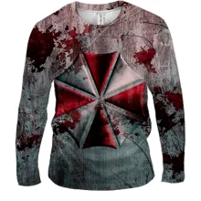 Чоловічий 3D лонгслів umbrella corporation