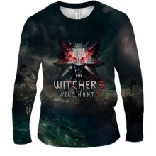 Чоловічий 3D лонгслів Witcher 3 - Wild Hunt