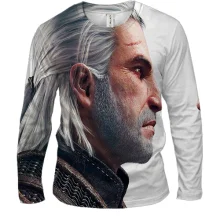 Чоловічий 3D лонгслів Witcher 3 - Wild Hunt (Геральт)