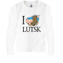 Детский лонгслив Я люблю Луцк