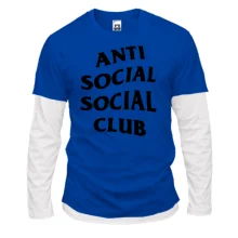 Комбинированный лонгслив Anti Social Social Club