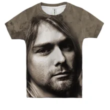 Детская 3D футболка Курт Кобейн (Nirvana)
