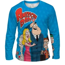 Мужской 3D лонгслив American Dad