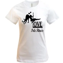 Футболка Love pole fitness