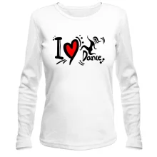 Лонгслив i love dance