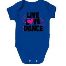 Детское боди Live love dance