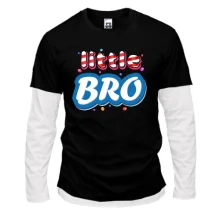 Комбинированный лонгслив little Bro