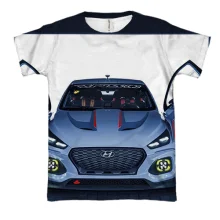 3D футболка зі спорткаром Hyundai