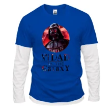 Комбинированный лонгслив №1 dad in the galaxy