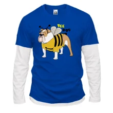 Комбинированный лонгслив Bee dog