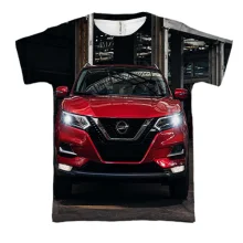 3D футболка з червоним кросовером Nissan