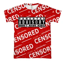 3D футболка Censored