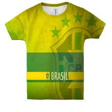 Дитяча 3D футболка CBF Brazil