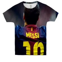 Детская 3D футболка Messi №10 со спины