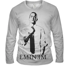 Мужской 3D лонгслив Eminem с портретом рэпера