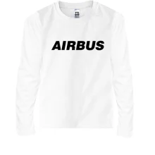 Дитячий лонгслів з написом Airbus