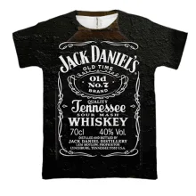 3D футболка з пляшкою Jack Daniels