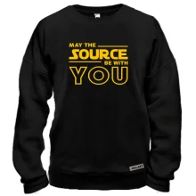 Свитшот May the source be with you
