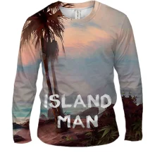 Чоловічий 3D лонгслів Island Man