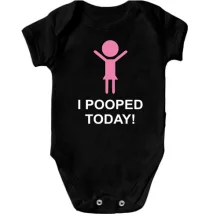 Детское боди i pooped today