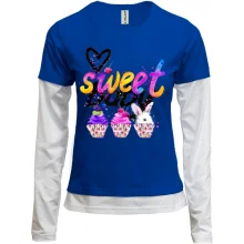 Комбинированный лонгслив Sweet baby (1)