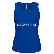 Жіноча майка з написом "Meow blyat"