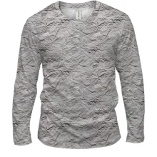 Мужской 3D лонгслив с помятой бумагой