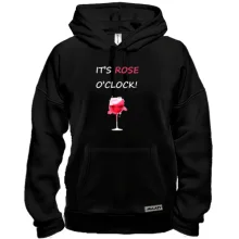 Толстовка з написом It's rose o'clock