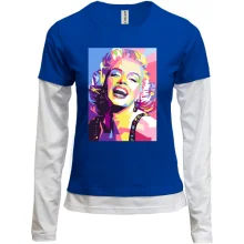 Комбинированный лонгслив Marilyn Monroe Art