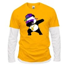 Комбінований лонгслів Dabbing Gangsta Panda