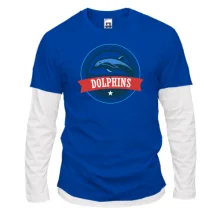 Комбинированный лонгслив Dolphins
