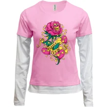 Комбинированный лонгслив Happy Rose